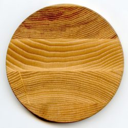 3.5" Ash Coaster laser engraved